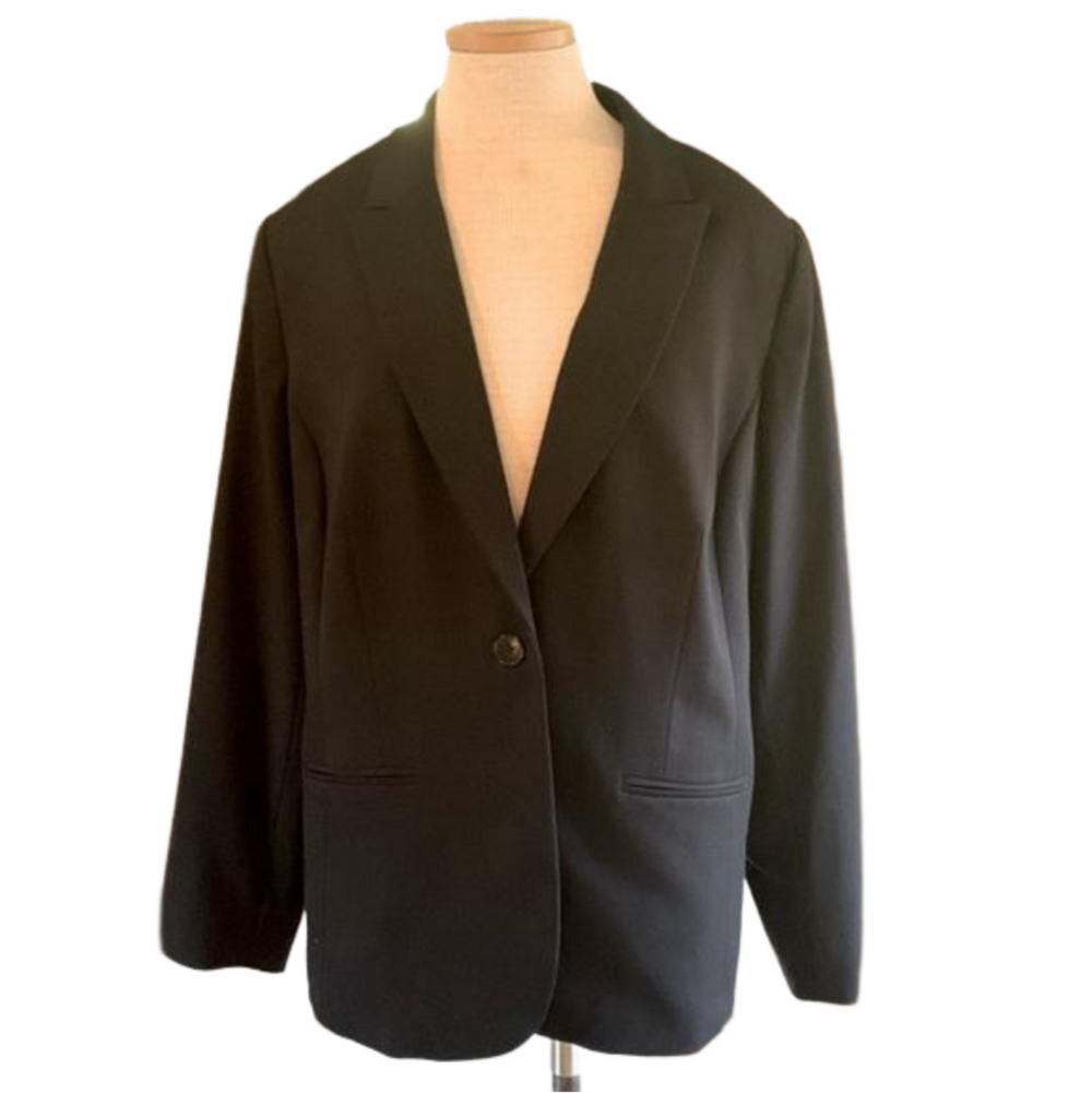 Liz Claiborne sz 18W black classic blazer